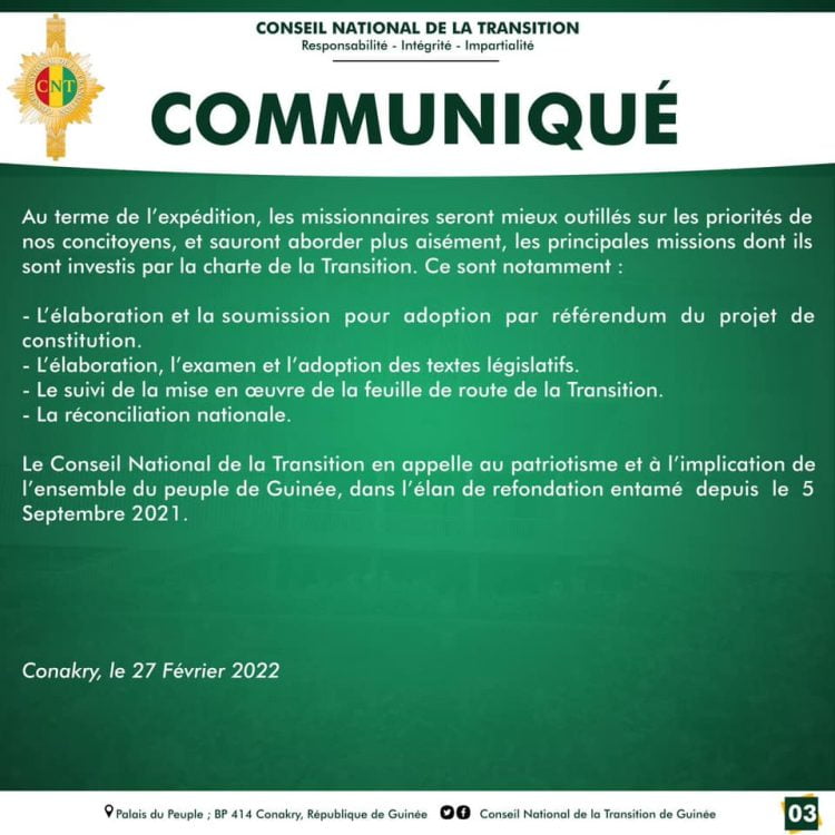 CNT: Les conseillers nationaux à l’intérieur du pays pour conférer avec les populations à la base (images)!!!