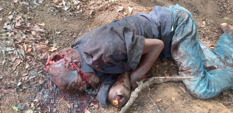 Faranah : Un vieux de 60 ans, tué par un jeune à l’aide d’une machette !!!