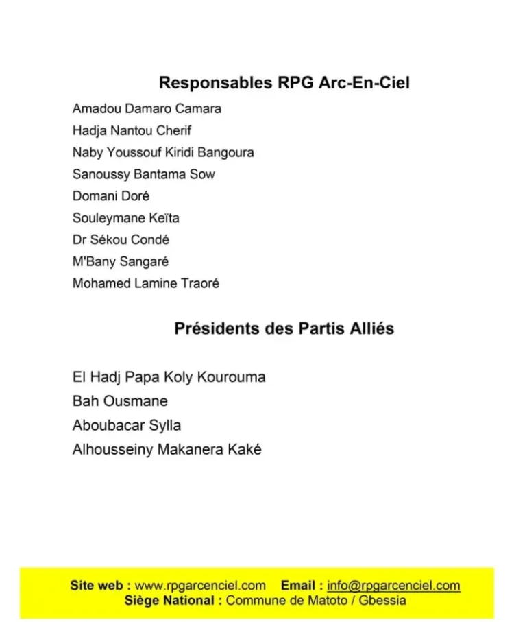 Rencontre avec certains membres de son parti, l’ancien Président Alpha Condé soucieux de l’avenir du RPG ARC EN CIEL (Communiqué) !!!