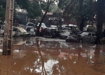 Une forte pluie enregistrée à Mamou, assez de dégâts (images)!!!