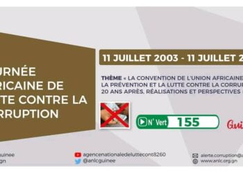 Journée africaine de lutte contre la corruption : La Guinée s’inscrit dans la trajectoire et intensifie la lutte à travers l’ANLC !!!