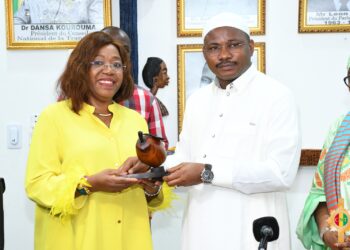 Leadership des femmes : Une délégation du COCOFGUI reçue par le Président du CNT, Dr Dansa Kourouma (Cell. Com CNT) !!!