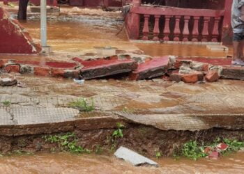 Des bâtiments submergés à Coyah, au moins un (1) mort et plusieurs blessés (bilan provisoire) !!!