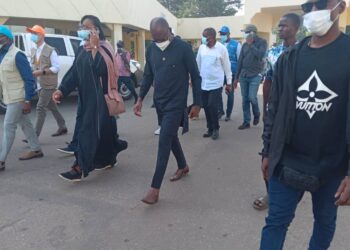 Explosion catastrophique du dépôt pétrolier : La ministre du Plan sur le terrain avec les partenaires au développement !!!