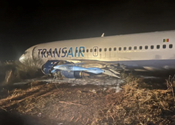 Sénégal : une sortie de piste d’un avion de Transair perturbe l’Aéroport International Blaise Diagne (AIBD)!!!