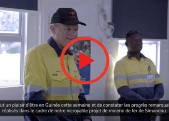 Le Directeur technique de Rio Tinto, Mark Davies sur sur les chantiers du projet Simandou (newsletter) !!!