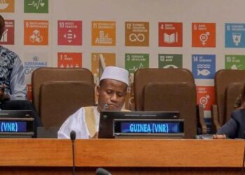 New York : Le ministre Ismaël Nabé présente le rapport national volontaire de la Guinée sur les ODD !!!