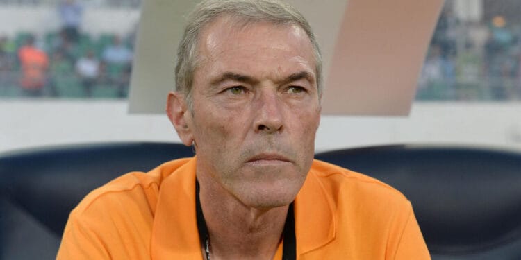 The Ivory Coast 's coach Michel Dussuyer looks on during a friendly match against Morocco  in Agadir on October 9, 2015 . AFP PHOTO / FADEL SENNA / AFP / FADEL SENNA
