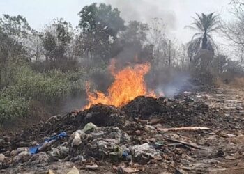 Forécariah : Incinération de plus de trois (3) tonnes de produits impropres à la consommation