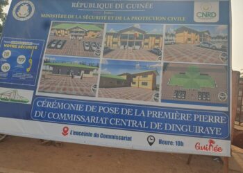 Sécurité: lancement de la reconstruction du commissariat central de police de Dinguiraye