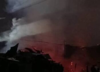 Urgent : Un grave incendie au marché central de N’Zérékoré  