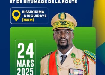 Infrastructures: 24 mars 2025, début des travaux du bitumage du tronçon Bissikirima-Dinguiraye
