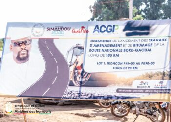 Infrastructures : Lancement des travaux de construction et de Bitumage de la Route Nationale N°23 Boké-Gaoual