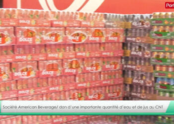 Assistance : Une quantité importante de boissons offerte au CNT par le PDG de la Société American Beverage