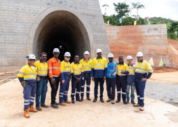 Le tunnel de l’embranchement ferroviaire de SimFer ouvert