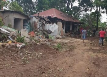 Aménagement à Lambanyi : Le Restaurant cabaret arboretum « CHEZ Nous » ou « La Forêt » démoli