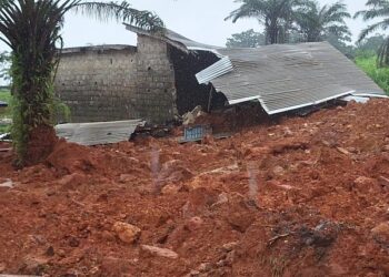 Glissement de terrain à Dubréka : deux morts et de maisons détruites