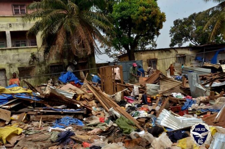 Opération de déguerpissement à Conakry : la police consacre 48 heures de manœuvres au marché d’enco5