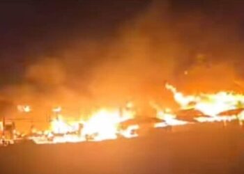 Conakry :  un grave incendie à la plage de Rogbané (témoins)