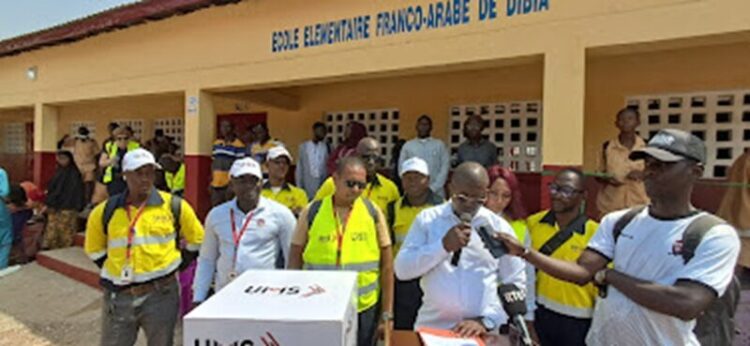 Boké: La Fondation Wazni et le Groupe UMS remettent officiellement l’École Élémentaire Franco-Arabe de Dibiya