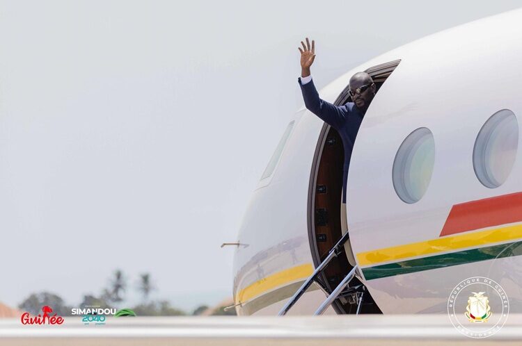 39ème Sommet de l’Union Africaine : départ du Président de la République, SE Mamadi DOUMBOUYA pour Addis-Abeba