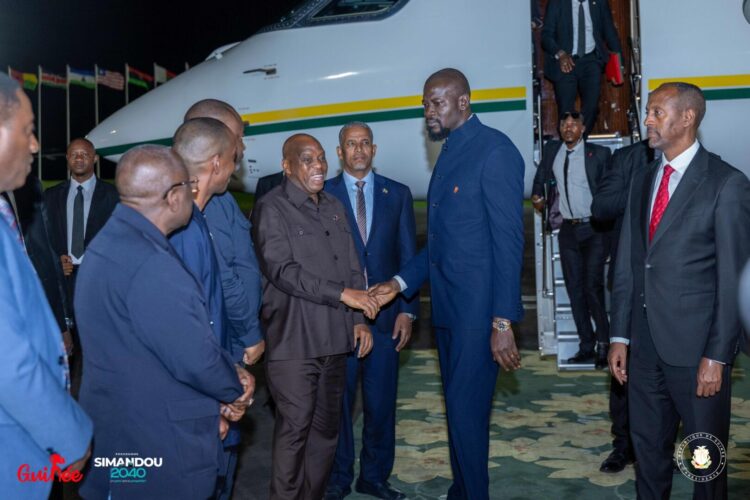 Addis-Abeba : le Président Mamadi Doumbouya est arrivé