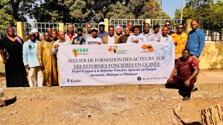Kindia : L&rsquo;ONG ACORD-Guinée renforce les capacités de nouveaux acteurs pour une meilleure appropriation des politiques foncières