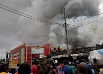 Urgent : Un grave incendie enregistré au grand marché de N’zérékoré