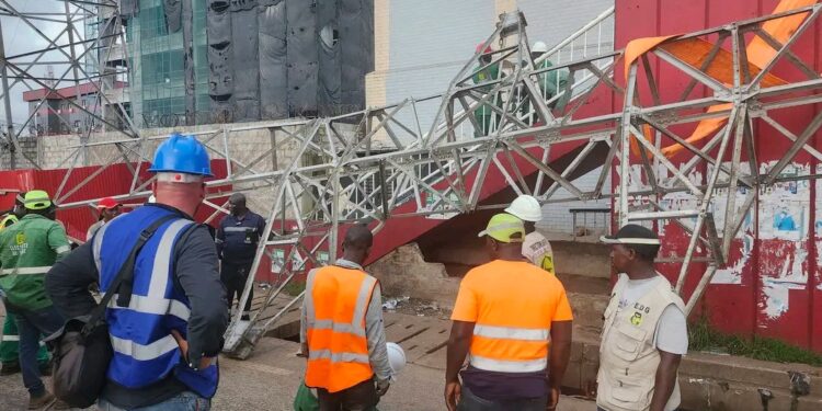 Fin des travaux de remplacement du pylône à Donka (EDG)