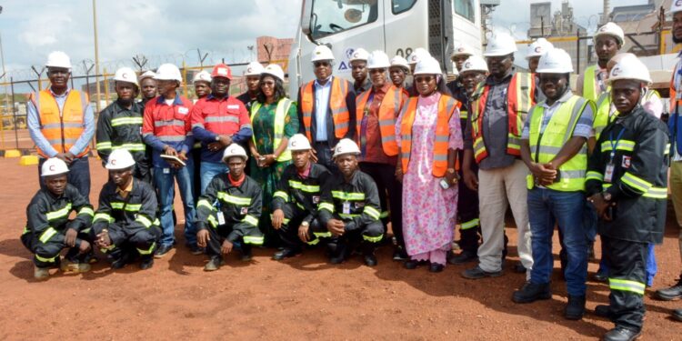 Formation en conduite défensive : le Directeur général de l&rsquo;ONFPP satisfait de l&rsquo;engagement des chauffeurs d&rsquo;AGL Guinée et de Conakry Terminal