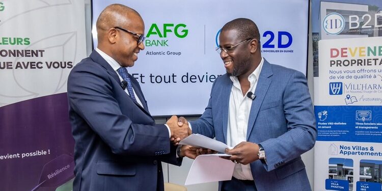 Acquisition de biens immobiliers en Guinée : B2D Immobilier et AFG Bank Guinée signe un partenariat stratégique