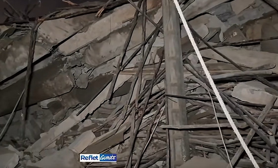 Urgent : un immeuble en construction s’est affaissé à Démoudoula