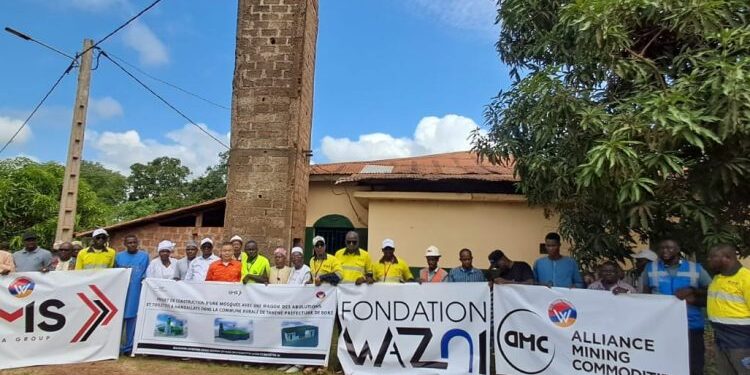Boké : À Tanènè, le groupe UMS s’engage pour la reconstruction de la mosquée Masdjid Firdaouss de Hamdallaye