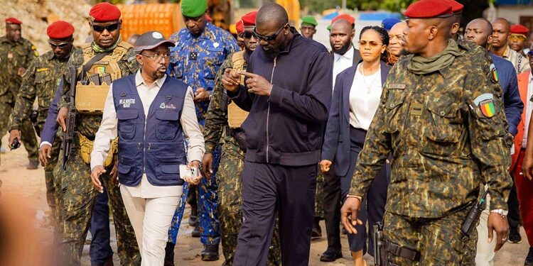 Modernisation de Conakry : le Président de la République Mamadi DOUMBOUYA effectue une visite de terrain