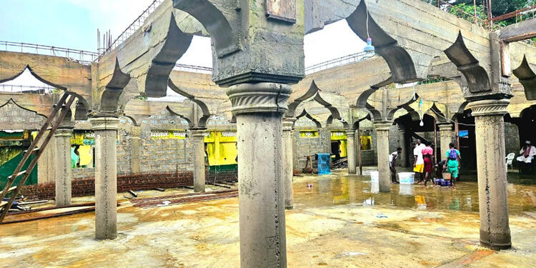 Faute de financement, le chantier de la mosquée centrale de Belle-Vue à l’arrêt depuis plus d’un an