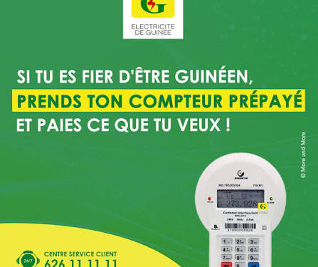 Electricité : l’EDG annonce l’opération de pose systématique de compteurs prépayés dans les communes de Conakry (communiqué)