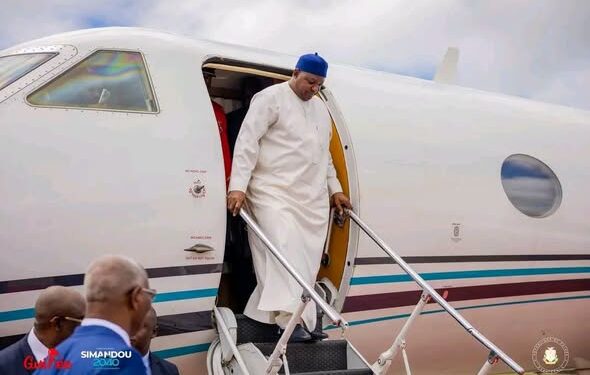Coopération : le Président Gambien Adama Barrow est arrivé à Conakry