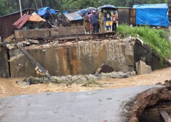 Fortes pluies sur le Grand Conakry : l’ancien pont situé à Coyah a cédé
