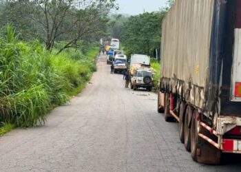 Circulation : un camion accidenté bloque actuellement la circulation sur l’axe Faranah–Kissidougou (AGEROUTE Guinée)