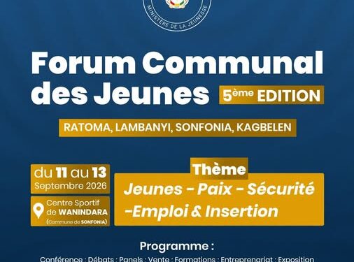 Wanindara : le Forum Communal des Jeunes officiellement lancé