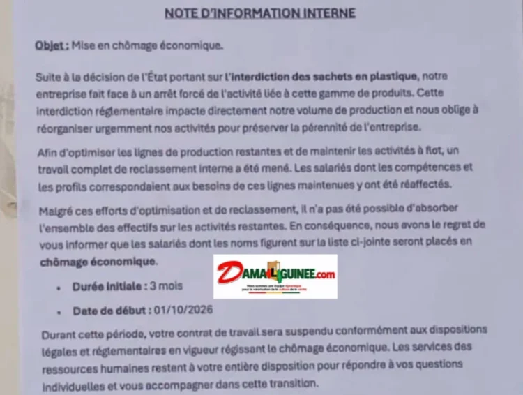 Interdiction des plastiques à usage unique : ‘’chômage économique’’ dès ce jeudi’’ pour 50 employés (décision)