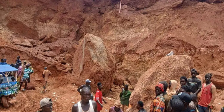 Siguiri : L’éboulement d’une mine d’or artisanale fait trois morts à Bouré Boukaria