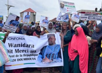 Sonfonia : Les habitants de Wanindara expriment leur reconnaissance au Chef de l’Etat par un carnaval géant